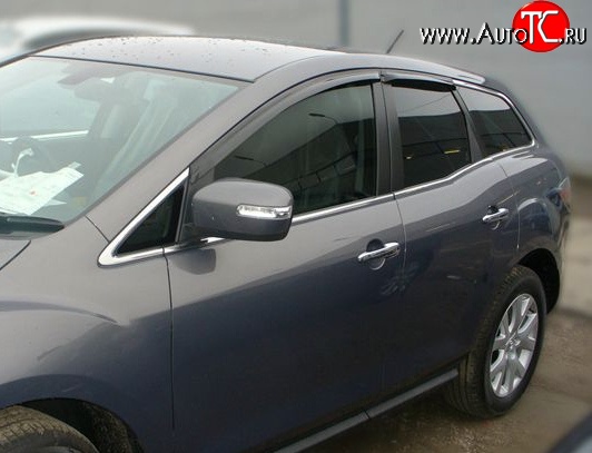 2 999 р. Дефлекторы окон (ветровики) Novline 4 шт Mazda CX-7 ER дорестайлинг (2006-2010)  с доставкой в г. Майкоп