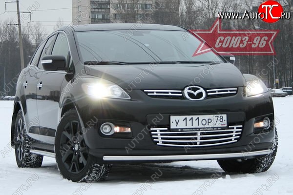 10 664 р. Защита переднего бампера d 42 Mazda CX-7 ER дорестайлинг (2006-2010)  с доставкой в г. Майкоп