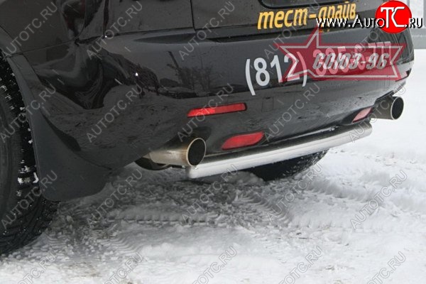 10 349 р. Защита заднего бампера Souz-96 (d60) Mazda CX-7 ER дорестайлинг (2006-2010)  с доставкой в г. Майкоп