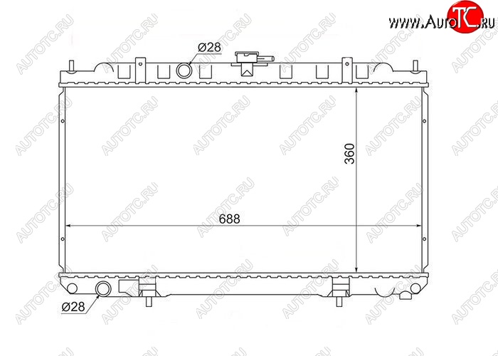 4 949 р. Радиатор двигателя (пластинчатый, МКПП) SAT Nissan Wingroad 2 Y11 дорестайлинг универсал (1999-2001)  с доставкой в г. Майкоп
