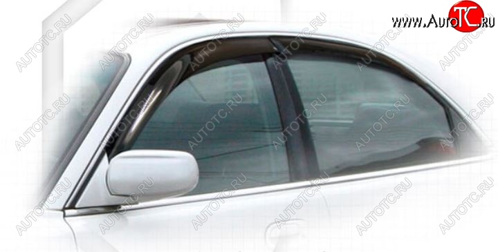 1 999 р. Дефлектора окон CA-Plastiс Mazda Millenia (1992-2003) (Classic полупрозрачный, Без хром.молдинга)  с доставкой в г. Майкоп