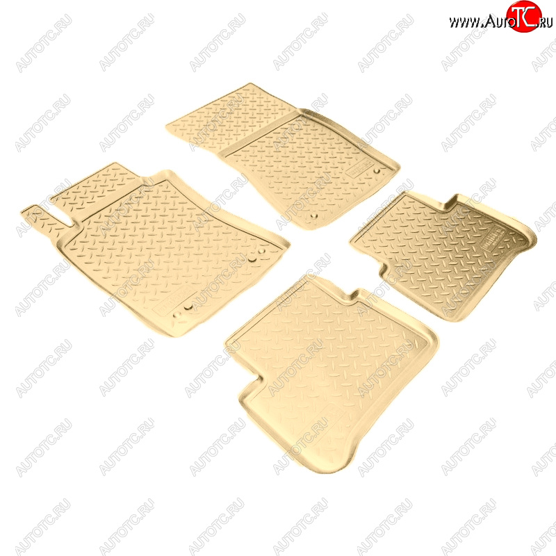 3 789 р. Коврики салона Norplast Unidec  Mercedes-Benz E-Class  W211 (2002-2009) дорестайлинг седан, рестайлинг седан (Цвет: бежевый)  с доставкой в г. Майкоп