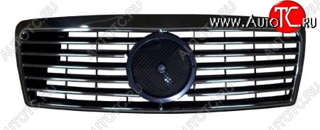 3 999 р. Решётка радиатора SAT (под эмблему) Mercedes-Benz E-Class W210 седан рестайлинг (1999-2002) (Неокрашенная)  с доставкой в г. Майкоп