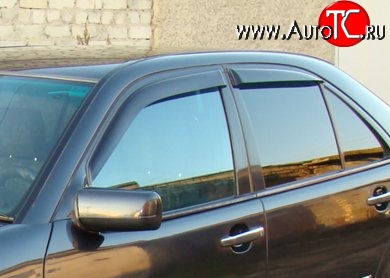 3 299 р. Комплект дефлекторов окон (ветровиков) 4 шт. Novline Mercedes-Benz E-Class W210 дорестайлинг седан (1996-1999)  с доставкой в г. Майкоп
