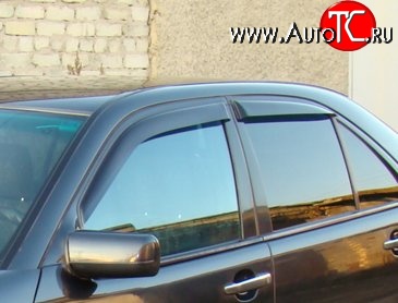 999 р. Комплект дефлекторов окон (ветровиков) 4 шт. (седан) Russtal Mercedes-Benz E-Class W210 дорестайлинг седан (1996-1999)  с доставкой в г. Майкоп