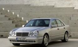 4 499 р. Комплект порогов AMG E45 Mercedes-Benz E-Class W210 дорестайлинг седан (1996-1999) (Неокрашенные)  с доставкой в г. Майкоп. Увеличить фотографию 3