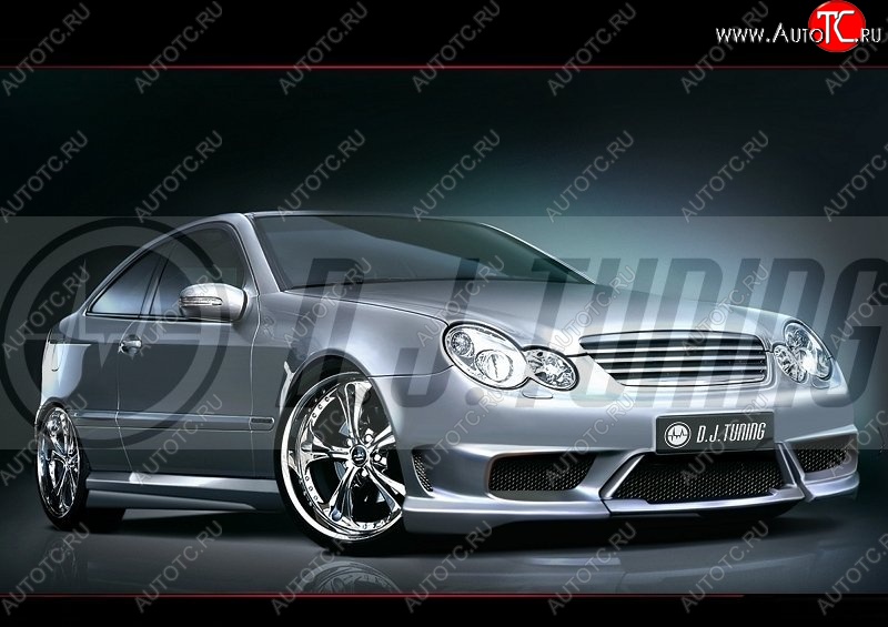 12 299 р. Пороги накладки D.J. Mercedes-Benz C-Class CL203 дорестайлинг купе (2001-2004)  с доставкой в г. Майкоп