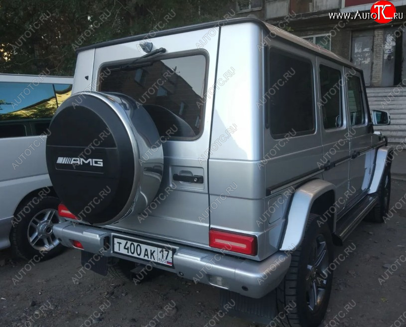 9 999 р. Колпак (крышка) запаски (R16-20) AMG KOLPAKA.NET Mercedes-Benz G class W463 5 дв. дорестайлинг (1989-1994) (наклейка AMG черная)  с доставкой в г. Майкоп