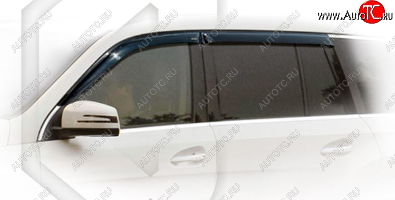 1 999 р. Дефлектора окон CA-Plastic  Mercedes-Benz GLC class  X253 (2015-2025) (Classic полупрозрачный, Без хром.молдинга)  с доставкой в г. Майкоп