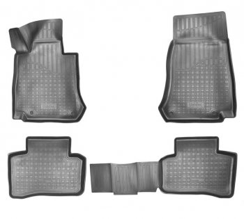 Комплект ковриков в салон Norplast Unidec Mercedes-Benz GLC class ( X253,  C253) (2015-2025) (Цвет: черный)