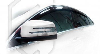 Дефлектора окон CA-Plastic Mercedes-Benz GLE class C292 (2015-2025) (Classic полупрозрачный, Без хром.молдинга)
