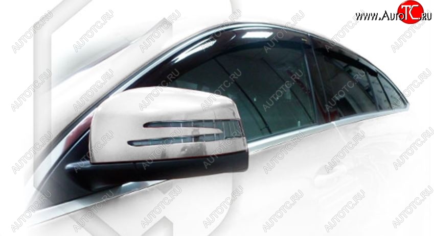 2 099 р. Дефлектора окон CA-Plastic Mercedes-Benz GLE class C292 (2015-2025) (Classic полупрозрачный, Без хром.молдинга)  с доставкой в г. Майкоп