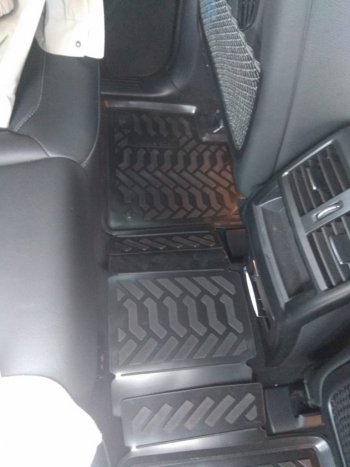 1 999 р. Комплект ковриков в салон Aileron 3D (с подпятником) Mercedes-Benz GLE class C292 (2015-2025)  с доставкой в г. Майкоп. Увеличить фотографию 2