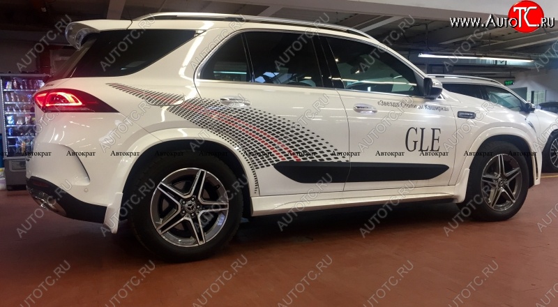 17 999 р. Брызговики AMG АВТОКРАТ (стеклопластик)  Mercedes-Benz GLE class  W167 (2018-2025) (Комплект, Неокрашенные)  с доставкой в г. Майкоп