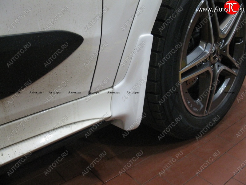 8 999 р. Брызговики AMG АВТОКРАТ (стеклопластик)  Mercedes-Benz GLE class  W167 (2018-2025) (Передние, Неокрашенные)  с доставкой в г. Майкоп