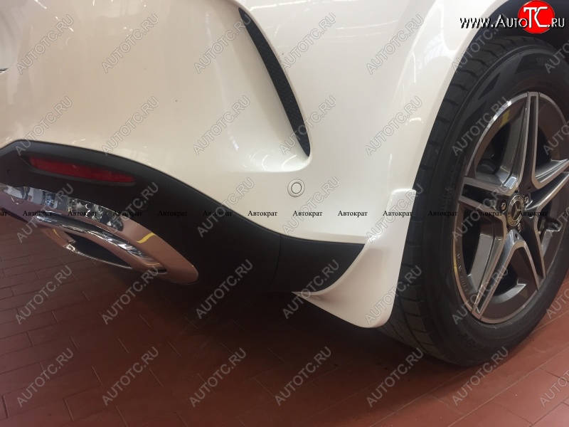8 999 р. Брызговики AMG АВТОКРАТ (стеклопластик)  Mercedes-Benz GLE class  W167 (2018-2025) (Задние, Неокрашенные)  с доставкой в г. Майкоп