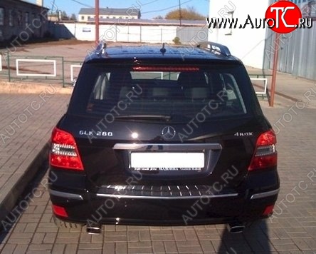 4 299 р. Накладка на крышку багажника СТ Mercedes-Benz GLK class X204 рестайлинг (2012-2015)  с доставкой в г. Майкоп