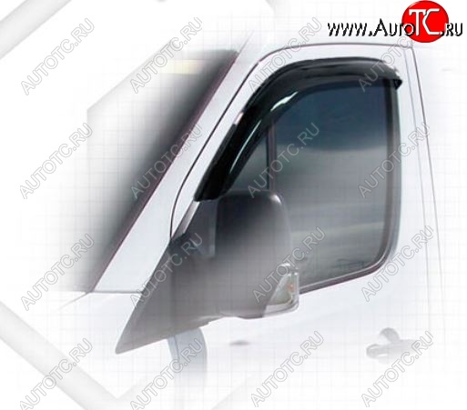 1 899 р. Дефлектора окон CA-Plastiс Mercedes-Benz Sprinter W906 (2006-2013) (Classic полупрозрачный, Без хром.молдинга)  с доставкой в г. Майкоп