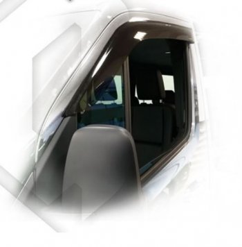 1 899 р. Дефлектора окон CA-Plastiс  Mercedes-Benz Sprinter  W910 (2018-2025) (серия Classic полупрозрачный, Без хром молдингов)  с доставкой в г. Майкоп. Увеличить фотографию 2
