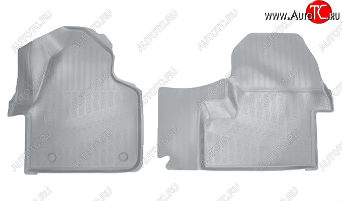 2 999 р. Коврики салонные Noplast (3D)  Mercedes-Benz Sprinter  W910 (2018-2025) (Серые)  с доставкой в г. Майкоп