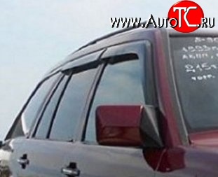 1 059 р. Комплект дефлекторов окон (ветровиков) 4 шт. (универсал) Russtal Mercedes-Benz E-Class S124 универсал рестайлинг (1993-1996)  с доставкой в г. Майкоп