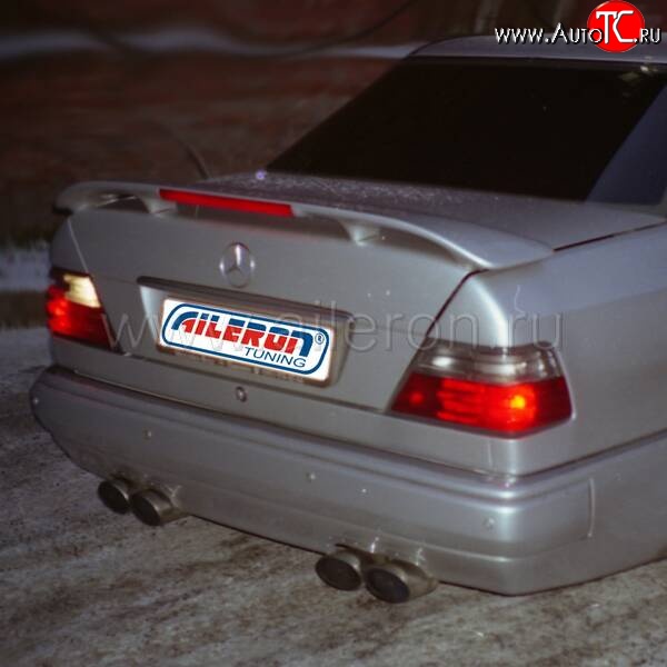 2 149 р. Спойлер Aileron  Mercedes-Benz E-Class  W124 (1984-1993) седан дорестайлинг (Неокрашенный)  с доставкой в г. Майкоп