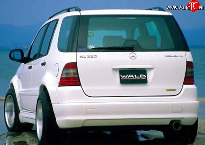 9 799 р. Накладка Executive Line Wald на задний бампер Mercedes-Benz ML class W163 дорестайлинг (1997-2001) (Неокрашенная)  с доставкой в г. Майкоп