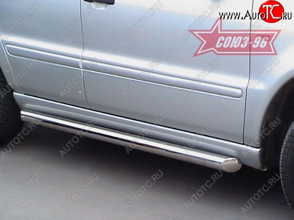 16 739 р. Защита порогов Souz-96 (d76) Mercedes-Benz ML class W163 дорестайлинг (1997-2001)  с доставкой в г. Майкоп