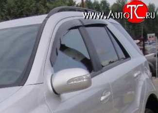 999 р. Комплект дефлекторов окон (ветровиков) 4 шт. Russtal Mercedes-Benz ML class W164 дорестайлинг (2005-2008)  с доставкой в г. Майкоп
