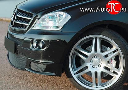 11 699 р. Передние вставки для модульной оптики Sport Mercedes-Benz ML class W164 дорестайлинг (2005-2008)  с доставкой в г. Майкоп