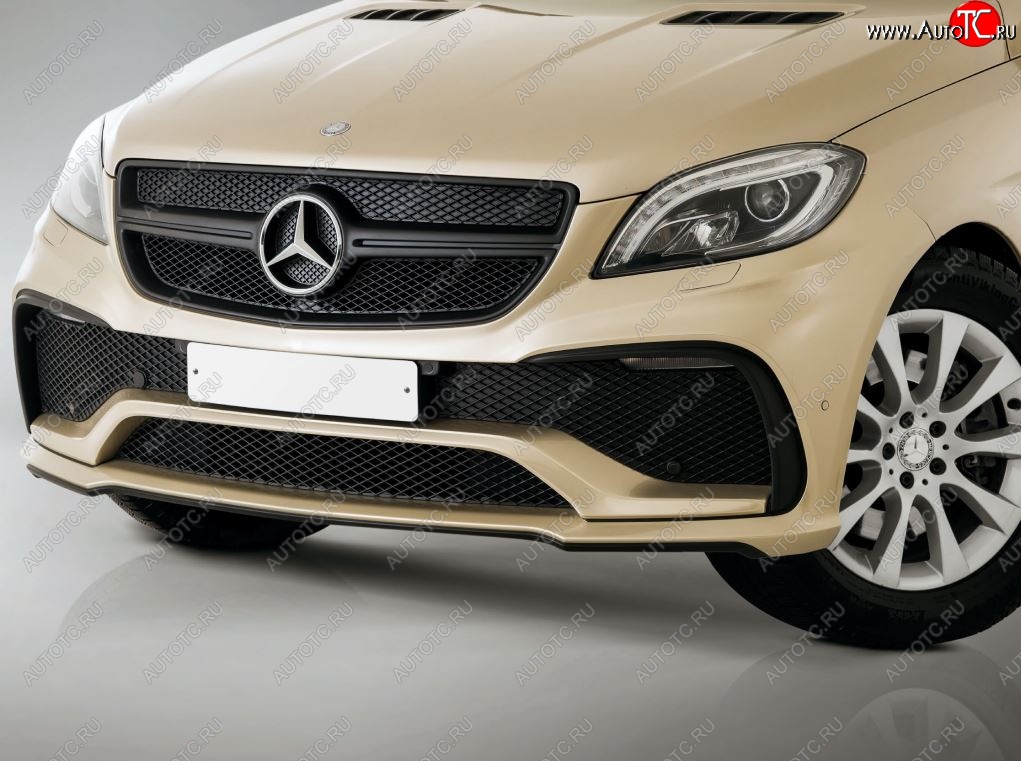 33 799 р. Передний бампер Yurol  Mercedes-Benz ML class  W166 (2011-2015) (Неокрашенный)  с доставкой в г. Майкоп
