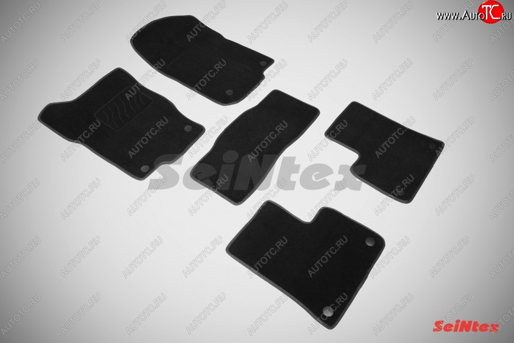 3 299 р. Износостойкие коврики в салон SeiNtex Premium LUX 4 шт. (ворсовые) Mercedes-Benz ML class W166 (2011-2015)  с доставкой в г. Майкоп