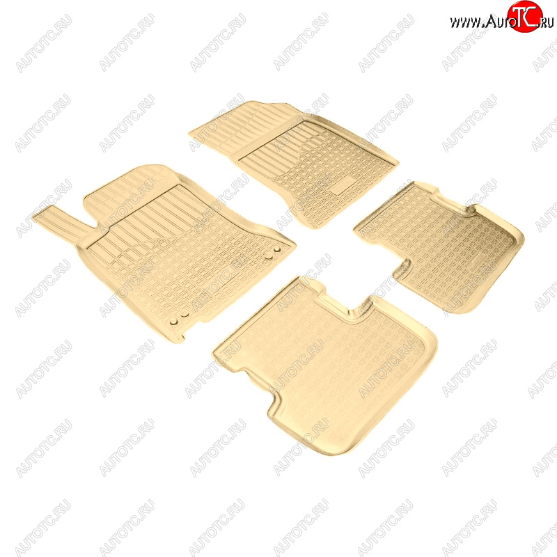3 369 р. Коврики салона Norplast Unidec  Mercedes-Benz A class  W176 - GLA  X156 (Цвет: бежевый)  с доставкой в г. Майкоп