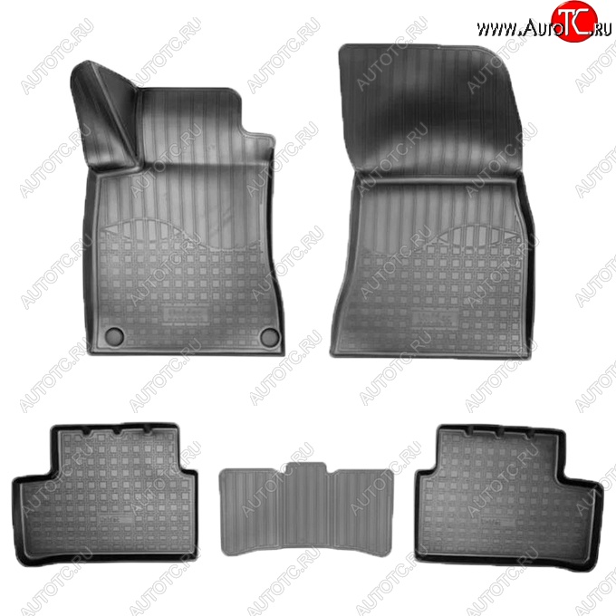 2 599 р. Коврики салонные Noplast (3D)  Mercedes-Benz A class  W177 - CLA class  C118 (Черные)  с доставкой в г. Майкоп