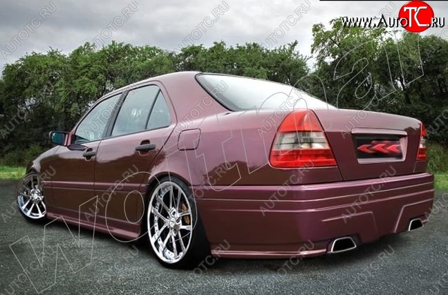 14 199 р. Пороги накладки R1 Mercedes-Benz C-Class W202 дорестайлинг седан (1993-1997)  с доставкой в г. Майкоп