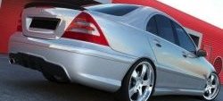 9 049 р. Пороги накладки AMG Style Mercedes-Benz C-Class W203 дорестайлинг седан (2000-2004) (Неокрашенные)  с доставкой в г. Майкоп. Увеличить фотографию 2
