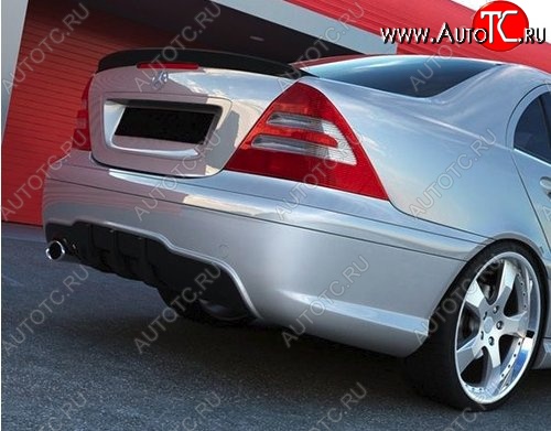 5 649 р. Лип спойлер AMG Style v2 Mercedes-Benz C-Class W203 дорестайлинг седан (2000-2004) (Неокрашенный)  с доставкой в г. Майкоп