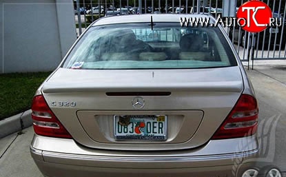 5 099 р. Лип спойлер LORINSER Mercedes-Benz C-Class W203 дорестайлинг седан (2000-2004) (Неокрашенный)  с доставкой в г. Майкоп
