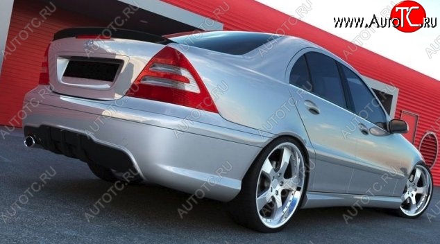 16 299 р. Задний бампер AMG Style Mercedes-Benz C-Class W203 дорестайлинг седан (2000-2004) (Неокрашенный)  с доставкой в г. Майкоп