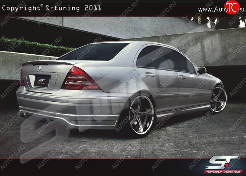 26 899 р. Задний бампер Wild Mercedes-Benz C-Class W203 дорестайлинг седан (2000-2004)  с доставкой в г. Майкоп