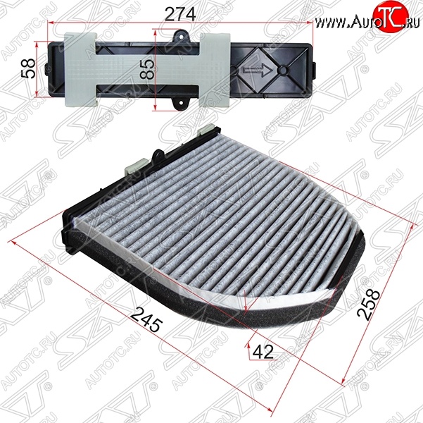 1 029 р. Фильтр салона SAT  Mercedes-Benz C-Class ( W203,  W204) - GLK class  X204  с доставкой в г. Майкоп