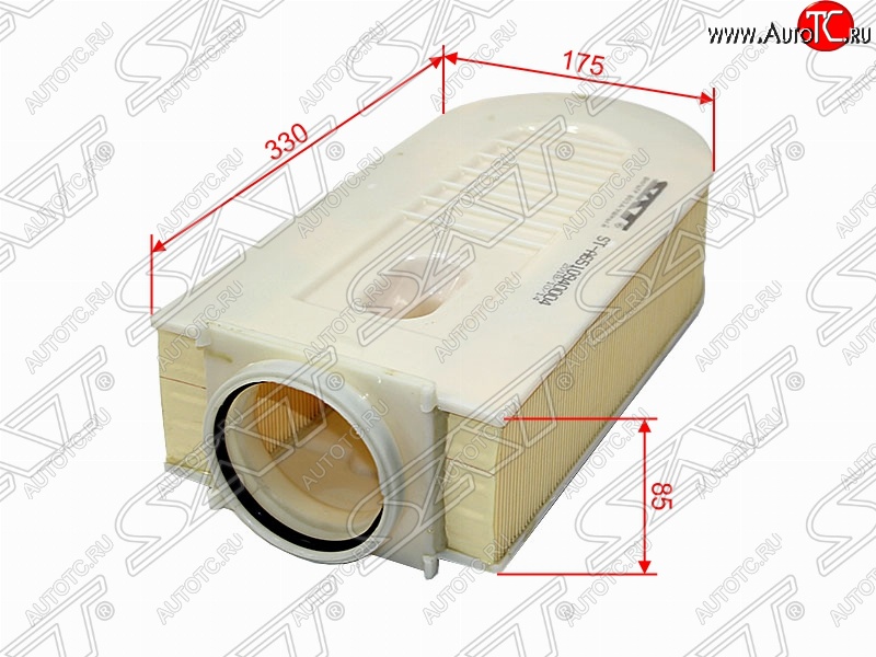 1 129 р. Фильтр воздушный двигателя SAT (330x175x85 mm)  Mercedes-Benz C-Class  W204 - E-Class  W212  с доставкой в г. Майкоп