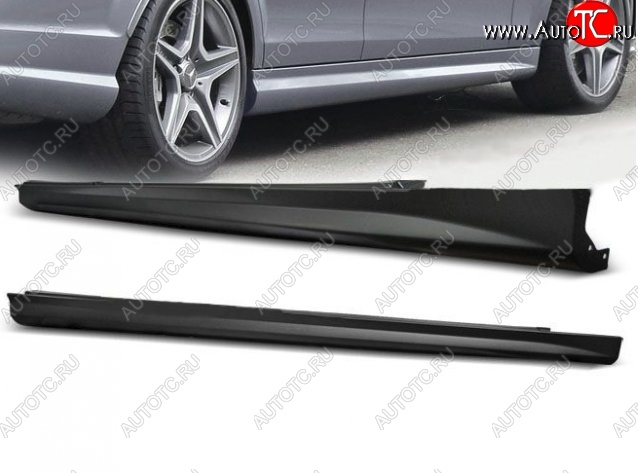 16 899 р. Пороги накладки AMG Style Mercedes-Benz C-Class W204 дорестайлинг седан (2007-2011) (Неокрашенные)  с доставкой в г. Майкоп