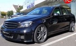 8 149 р. Радиаторная решётка Brabus Bullit Mercedes-Benz C-Class W204 дорестайлинг седан (2007-2011) (Неокрашенная)  с доставкой в г. Майкоп. Увеличить фотографию 2