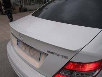 3 499 р. Спойлер багажника AMG Mercedes-Benz C-Class W204 дорестайлинг седан (2007-2011) (Неокрашенный)  с доставкой в г. Майкоп. Увеличить фотографию 2