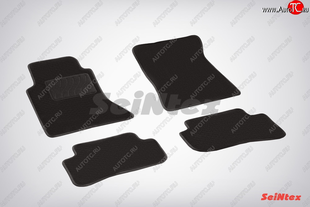 3 099 р. Коврики в салон (4matic) SeiNtex Premium LUX 4 шт. (ворсовые)  Mercedes-Benz C-Class  W203 (2000-2008) дорестайлинг седан, рестайлинг седан  с доставкой в г. Майкоп