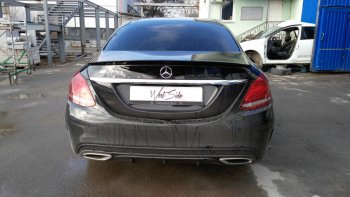 3 399 р. Лип спойлер АВТОКРАТ  Mercedes-Benz C-Class  W205 (2015-2018) дорестайлинг седан (Неокрашенный)  с доставкой в г. Майкоп. Увеличить фотографию 6