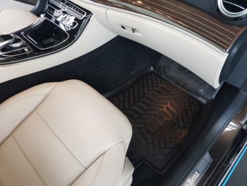 2 049 р. Комплект ковриков в салон Aileron 3D (с подпятником) Mercedes-Benz C-Class W205 дорестайлинг седан (2015-2018)  с доставкой в г. Майкоп. Увеличить фотографию 7
