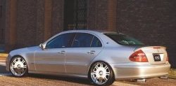 5 599 р. Лип спойлер CT Mercedes-Benz E-Class W211 дорестайлинг седан (2002-2006) (Неокрашенный)  с доставкой в г. Майкоп. Увеличить фотографию 3