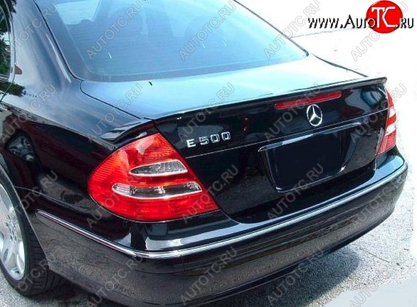 5 599 р. Лип спойлер CT Mercedes-Benz E-Class W211 дорестайлинг седан (2002-2006) (Неокрашенный)  с доставкой в г. Майкоп